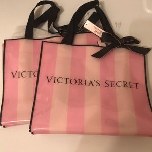NWT PLASTIC Reusable Victoria’s Secret Gift Bags